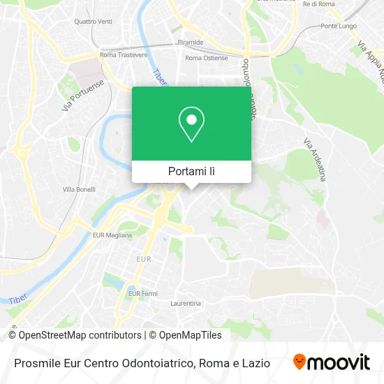 Mappa Prosmile Eur Centro Odontoiatrico