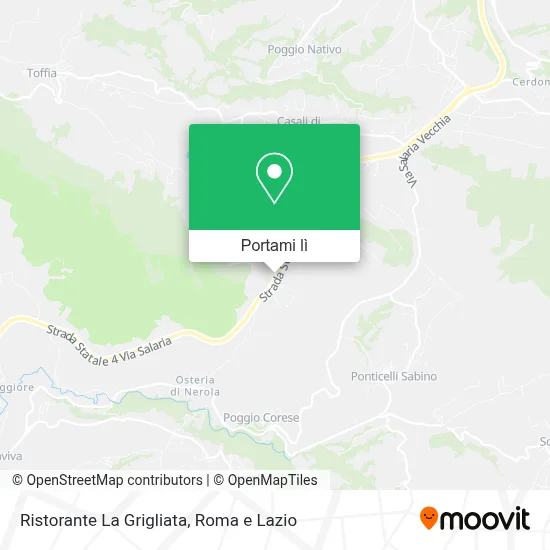 Mappa Ristorante La Grigliata