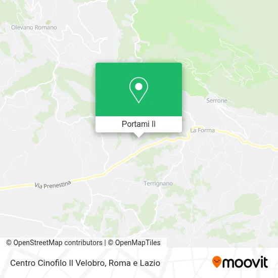 Mappa Centro Cinofilo Il Velobro