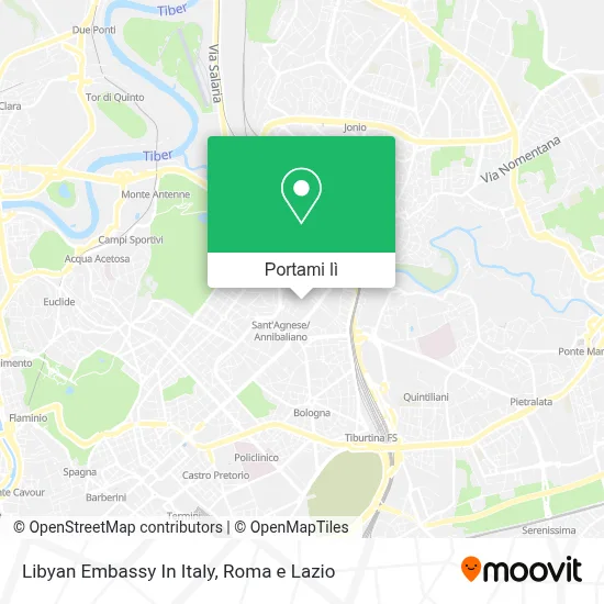 Mappa Libyan Embassy In Italy