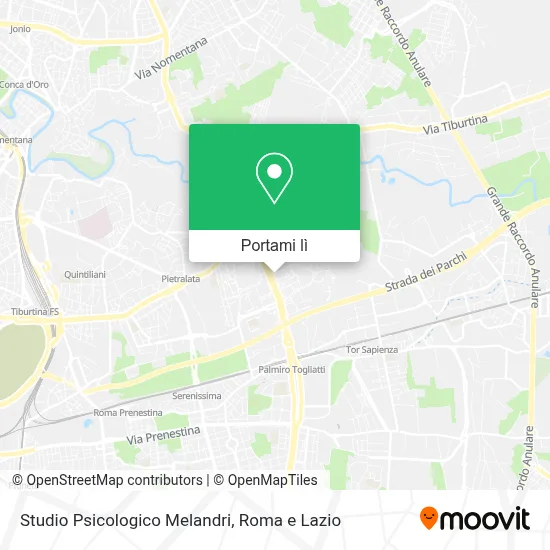 Mappa Studio Psicologico Melandri