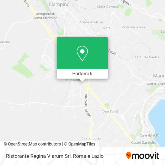 Mappa Ristorante Regina Viarum Srl