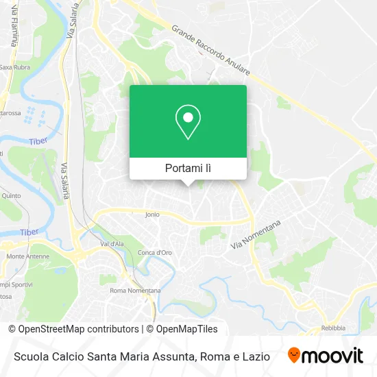 Mappa Scuola Calcio Santa Maria Assunta