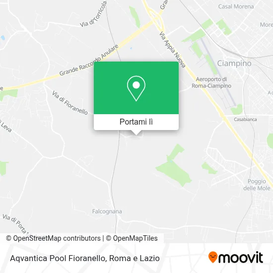 Mappa Aqvantica Pool Fioranello