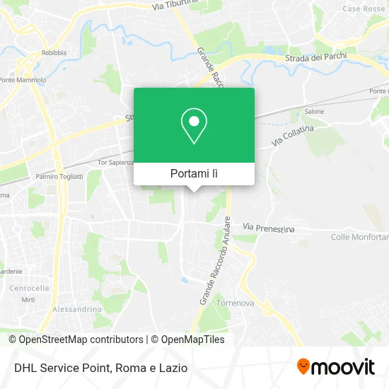 Mappa DHL Service Point