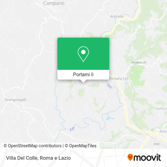 Mappa Villa Del Colle