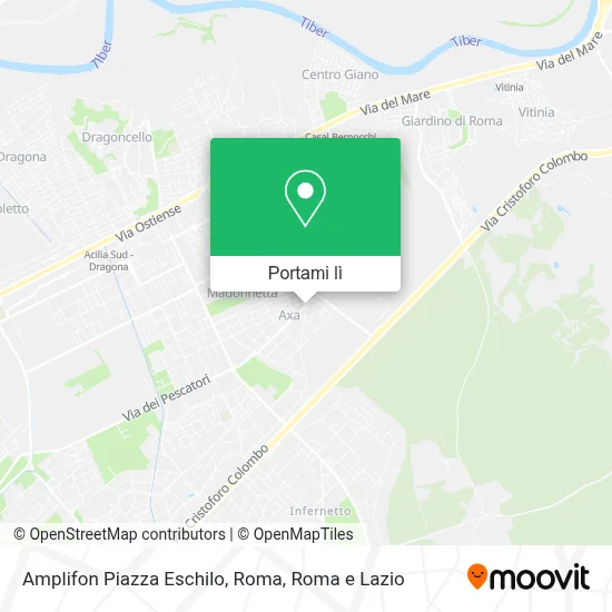 Mappa Amplifon Piazza Eschilo, Roma