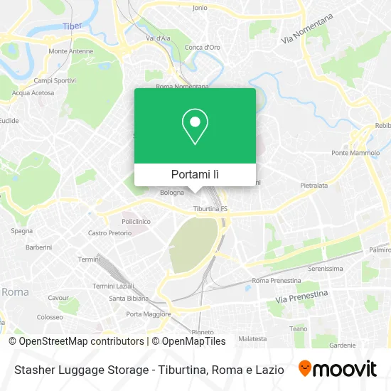 Mappa Stasher Luggage Storage - Tiburtina