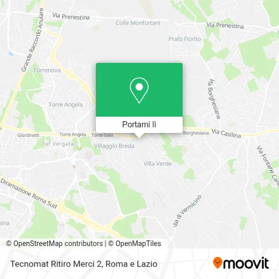 Mappa Tecnomat Ritiro Merci 2