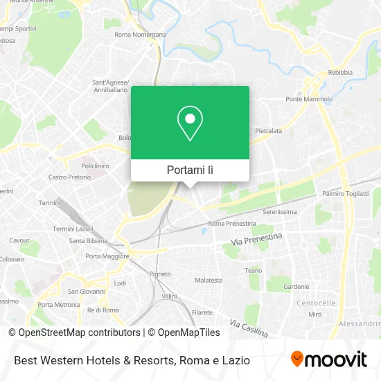 Mappa Best Western Hotels & Resorts