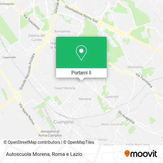 Mappa Autoscuola Morena