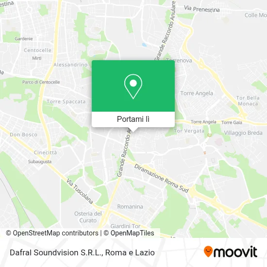 Mappa Dafral Soundvision S.R.L.