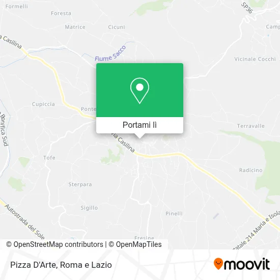 Mappa Pizza D'Arte
