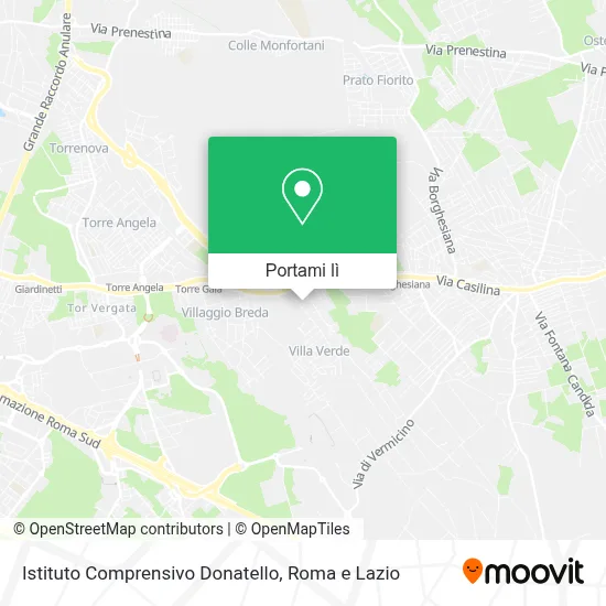 Mappa Istituto Comprensivo Donatello