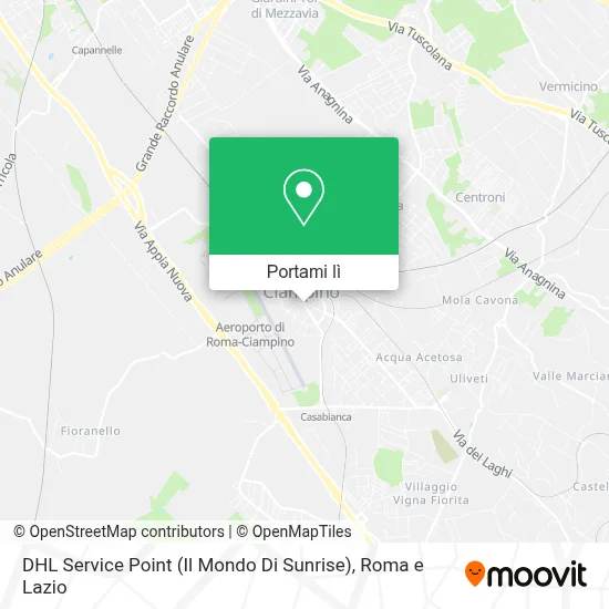 Mappa DHL Service Point (Il Mondo Di Sunrise)