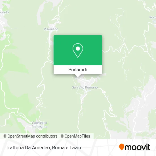 Mappa Trattoria Da Amedeo