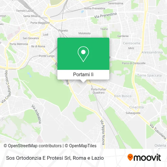 Mappa Sos Ortodonzia E Protesi Srl