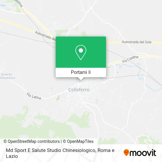 Mappa Md Sport E Salute Studio Chinesiologico