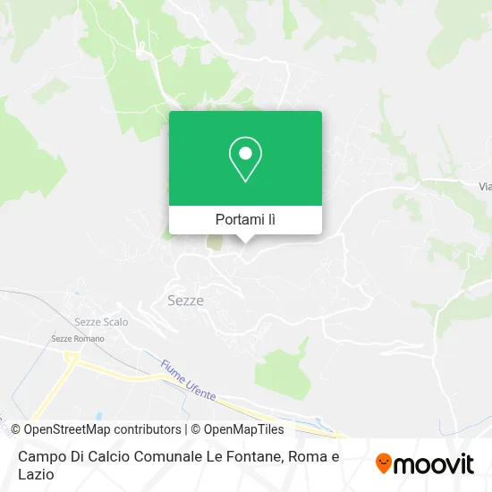 Mappa Campo Di Calcio Comunale Le Fontane