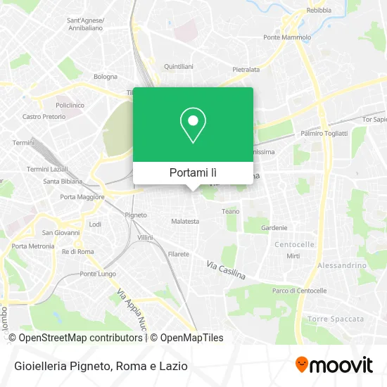 Mappa Gioielleria Pigneto