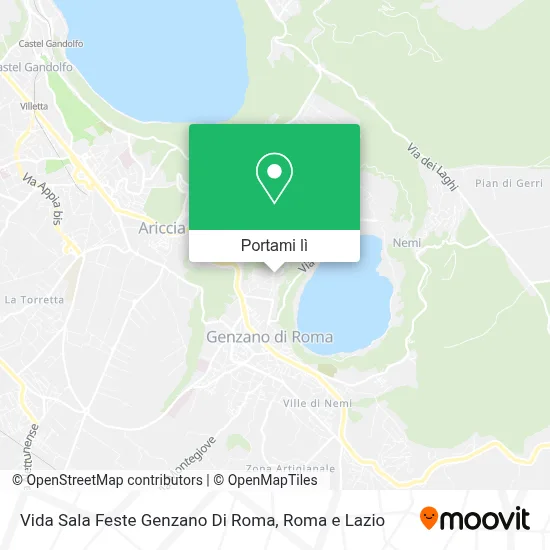 Mappa Vida Sala Feste Genzano Di Roma