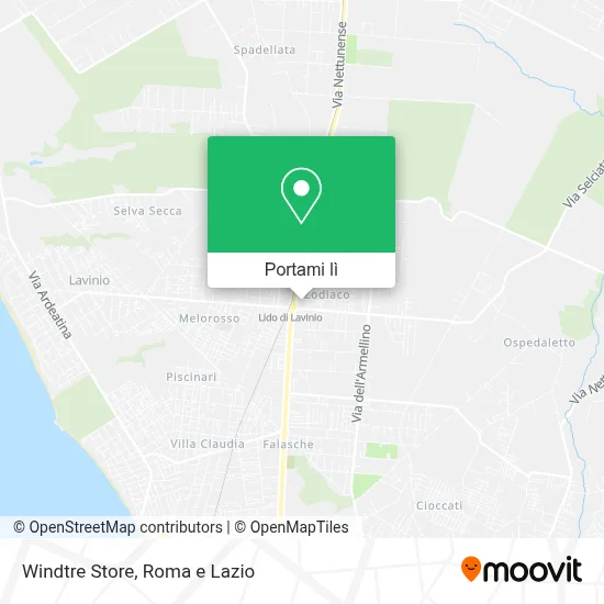 Mappa Windtre Store