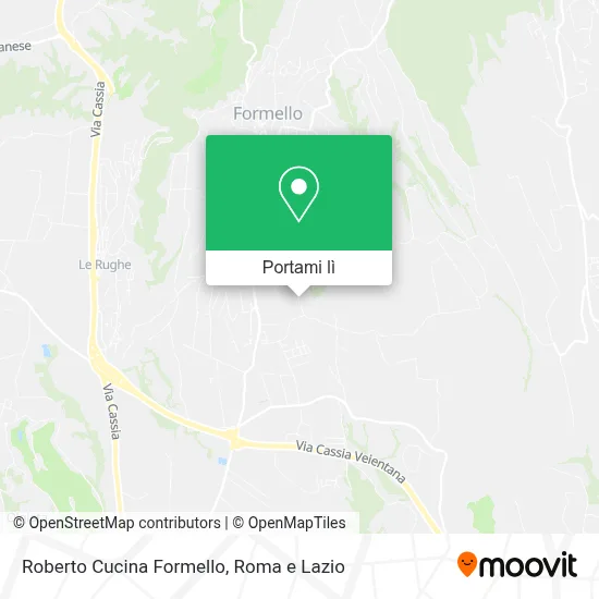 Mappa Roberto Cucina Formello