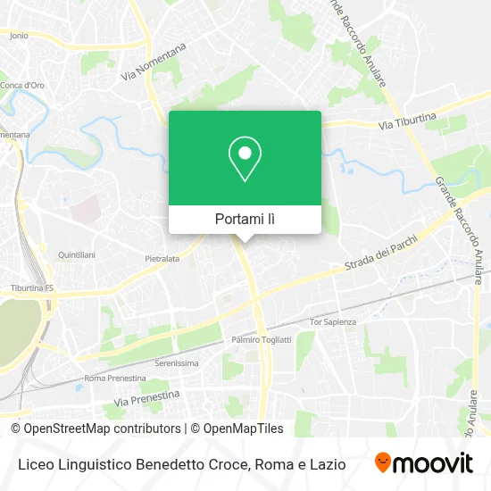 Mappa Liceo Linguistico Benedetto Croce