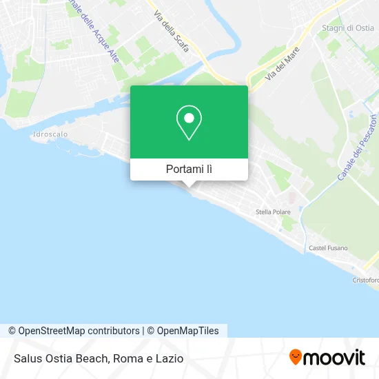 Mappa Salus Ostia Beach