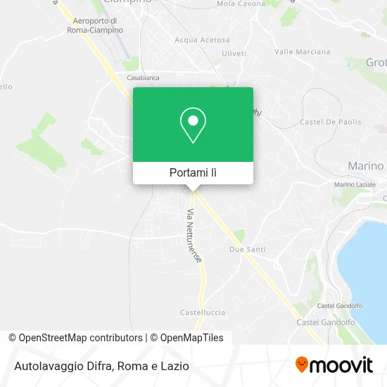 Mappa Autolavaggio Difra