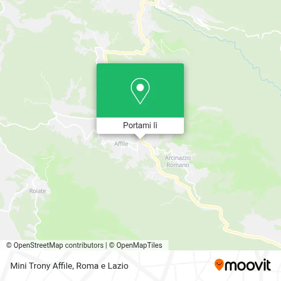 Mappa Mini Trony Affile