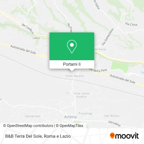Mappa B&B Terra Del Sole