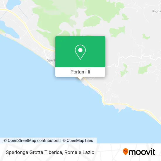 Mappa Sperlonga Grotta Tiberica
