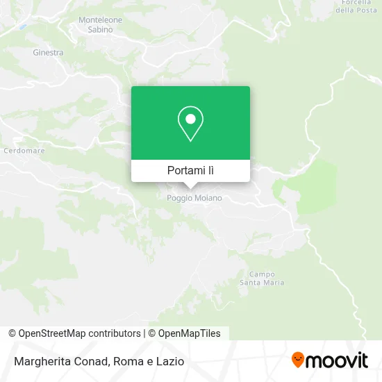 Mappa Margherita Conad