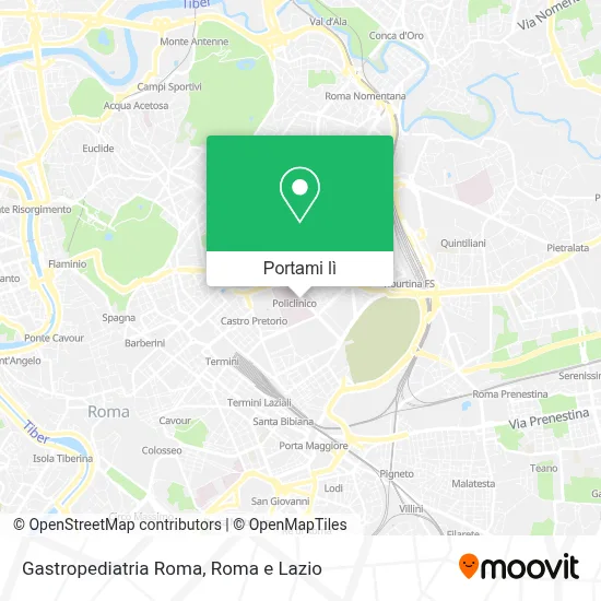 Mappa Gastropediatria Roma