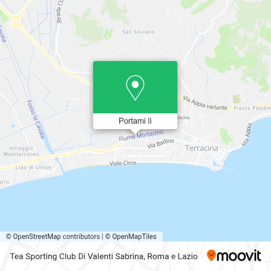 Mappa Tea Sporting Club Di Valenti Sabrina