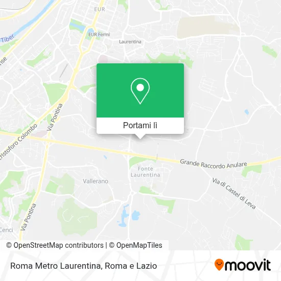 Mappa Roma Metro Laurentina