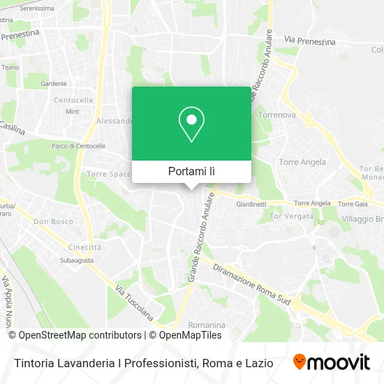 Mappa Tintoria Lavanderia I Professionisti