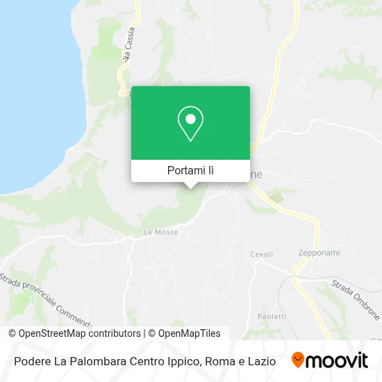 Mappa Podere La Palombara Centro Ippico