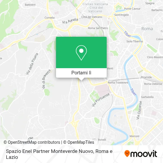 Mappa Spazio Enel Partner Monteverde Nuovo