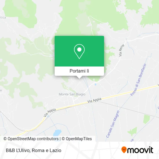 Mappa B&B L'Ulivo