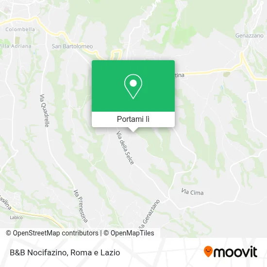 Mappa B&B Nocifazino