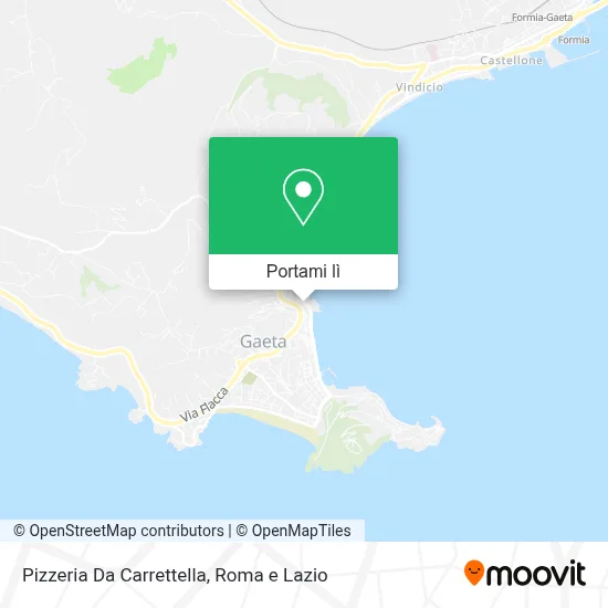 Mappa Pizzeria Da Carrettella