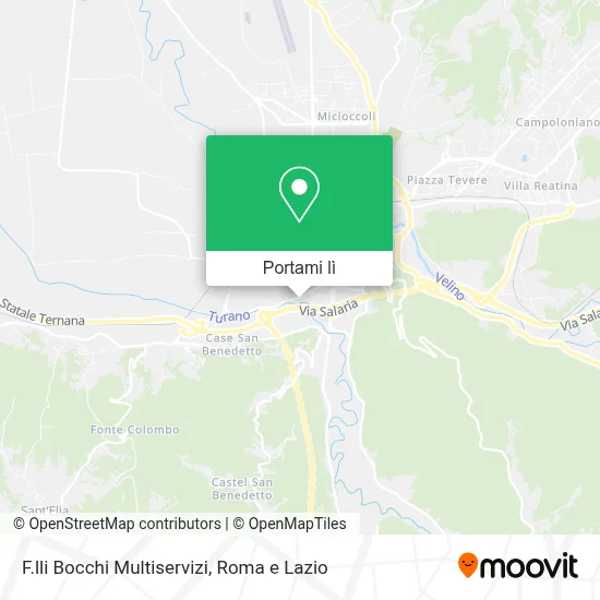 Mappa F.lli Bocchi Multiservizi