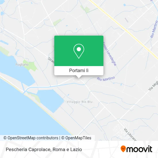 Mappa Pescheria Caprolace