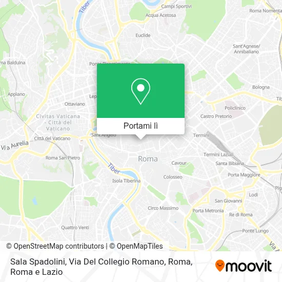 Mappa Sala Spadolini, Via Del Collegio Romano, Roma