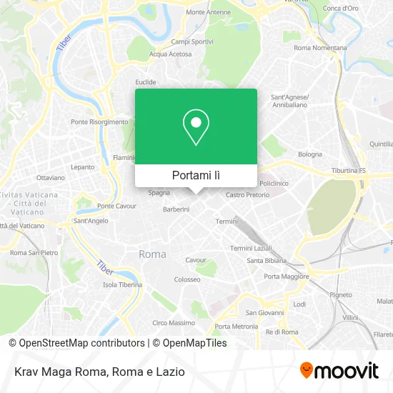 Mappa Krav Maga Roma