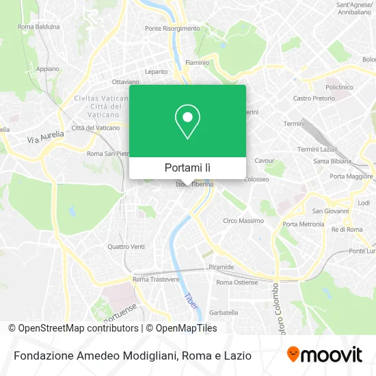 Mappa Fondazione Amedeo Modigliani