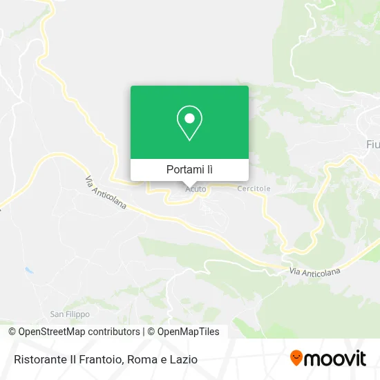 Mappa Ristorante Il Frantoio