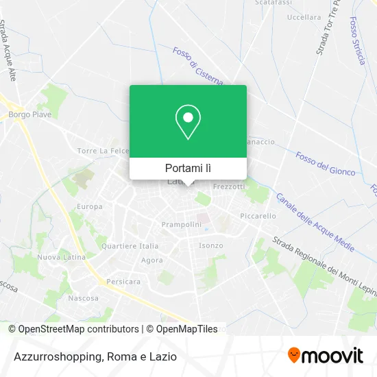 Mappa Azzurroshopping